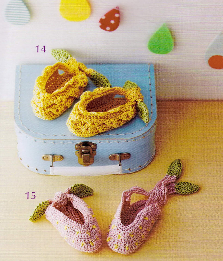 Cure crochet baby shoes pattern