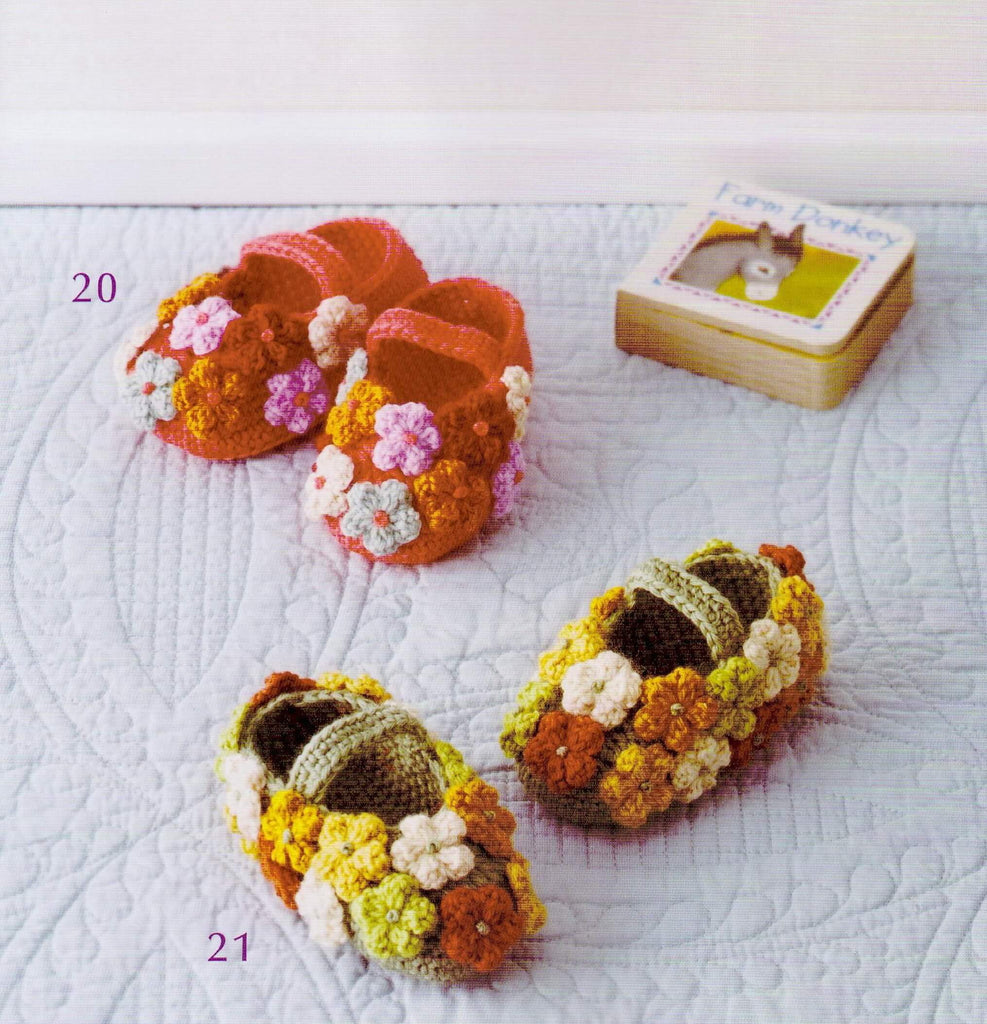 Cute crochet booties for baby pattern