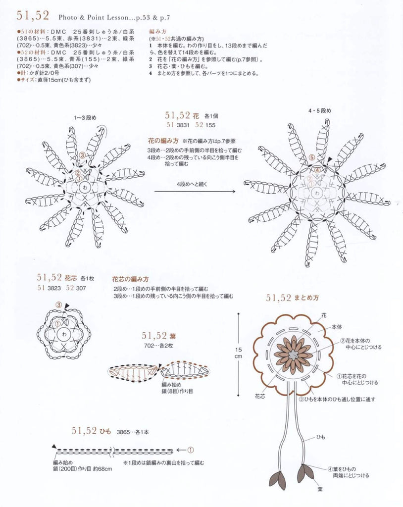 Cute crochet lid cover with flower pattern