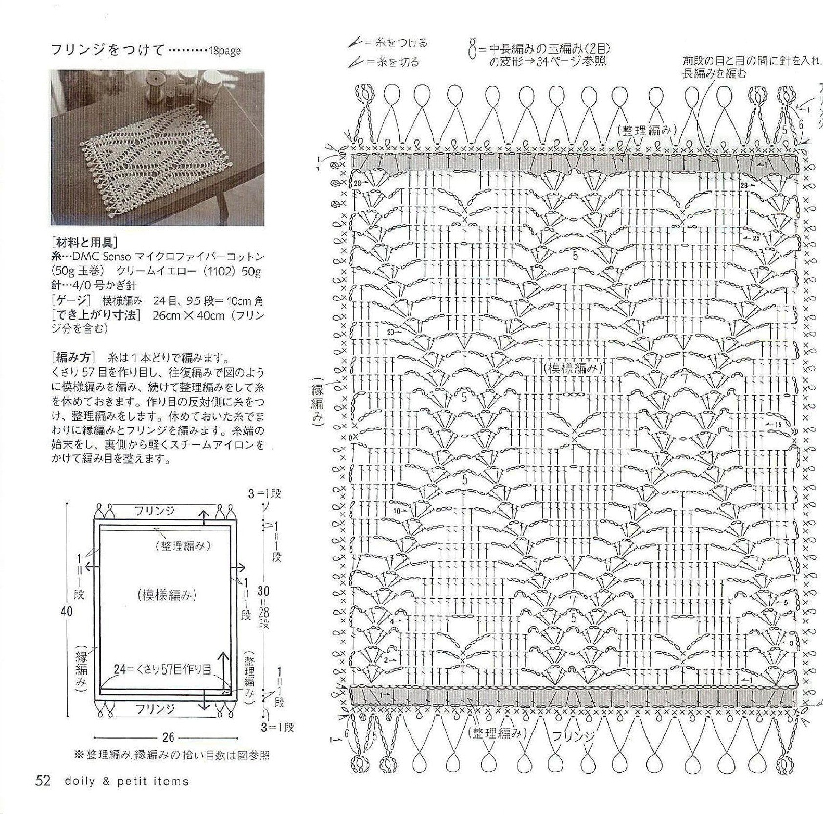 Japanese doily crochet patterns