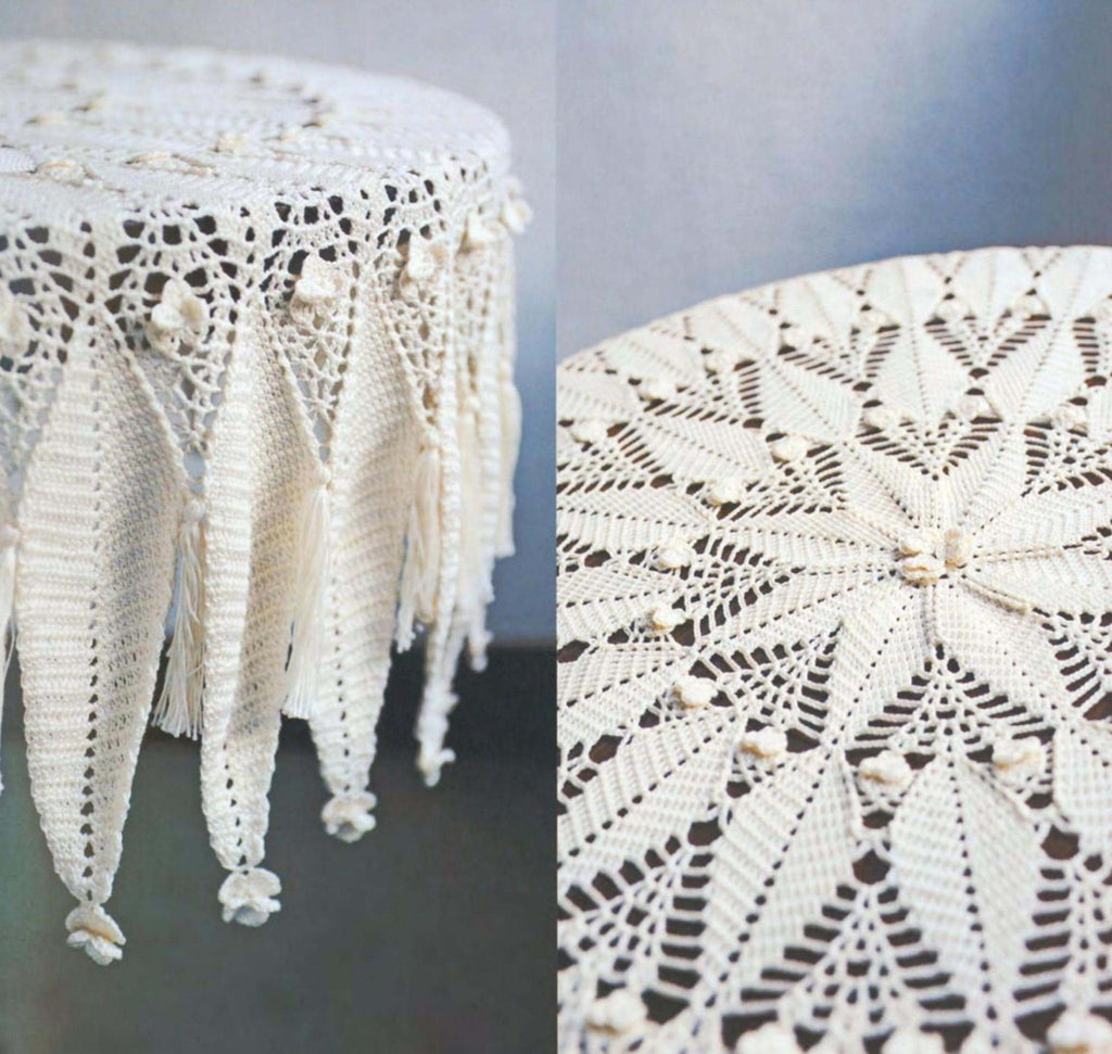 Modern crochet tablecloth pattern