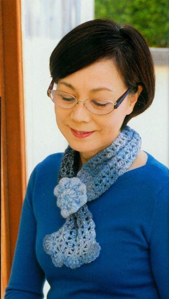 Cute crochet scarf simple pattern - JPCrochet