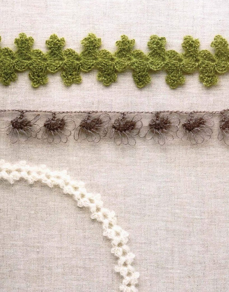 Crochet flower lace braid patterns