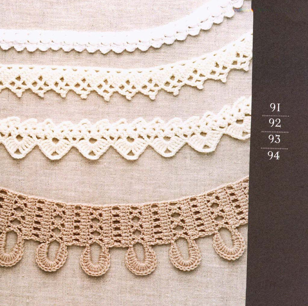Modern crochet lace edging