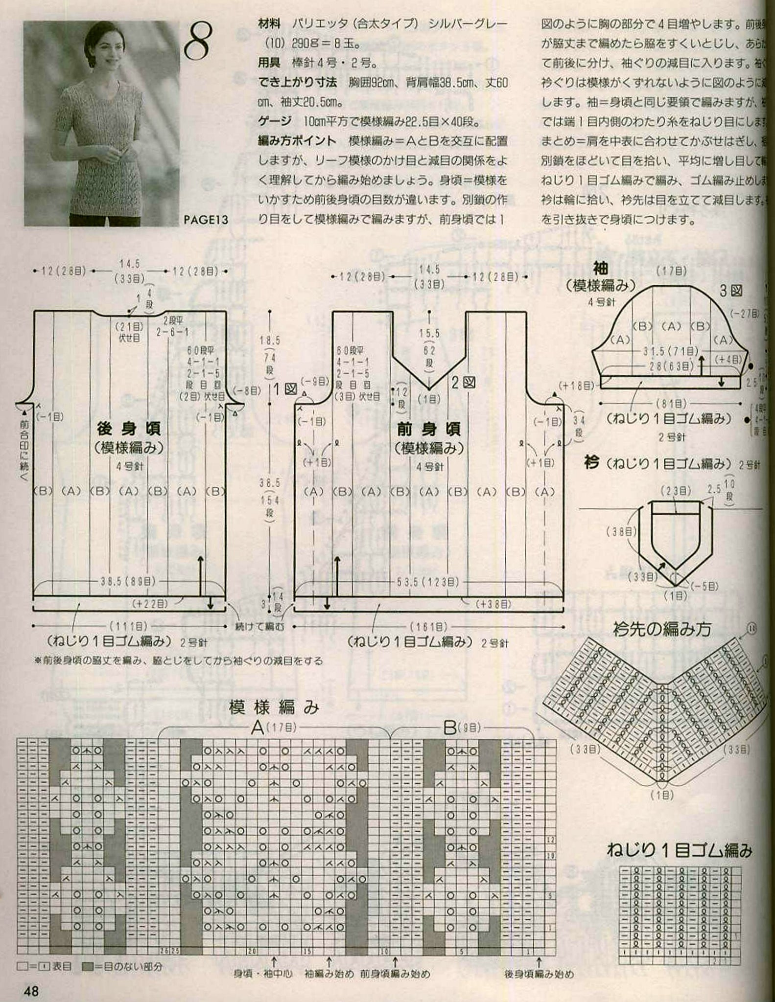 Ladies jumper knitting pattern