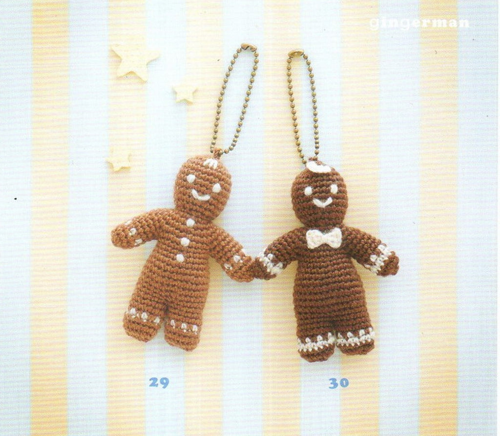 Cute gingerman amigurumi crochet pattern