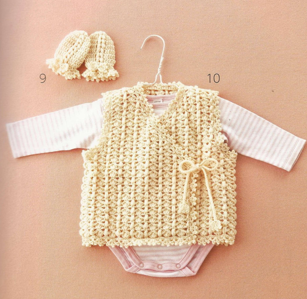 Easy crochet jacket pattern for baby girl and baby boy
