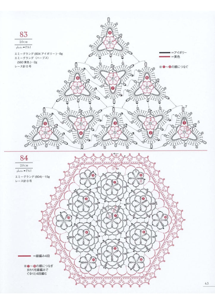 Easy cute crochet motifs doily patterns