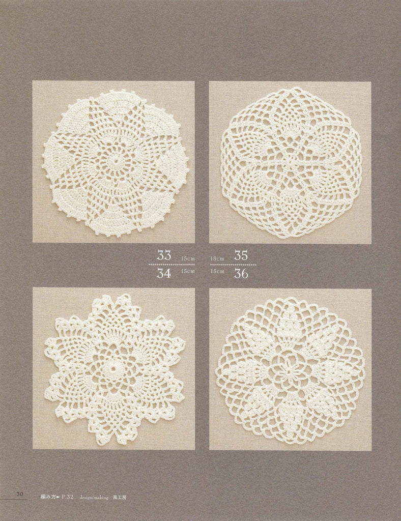 Cool pineapple motifs small crochet doily patterns