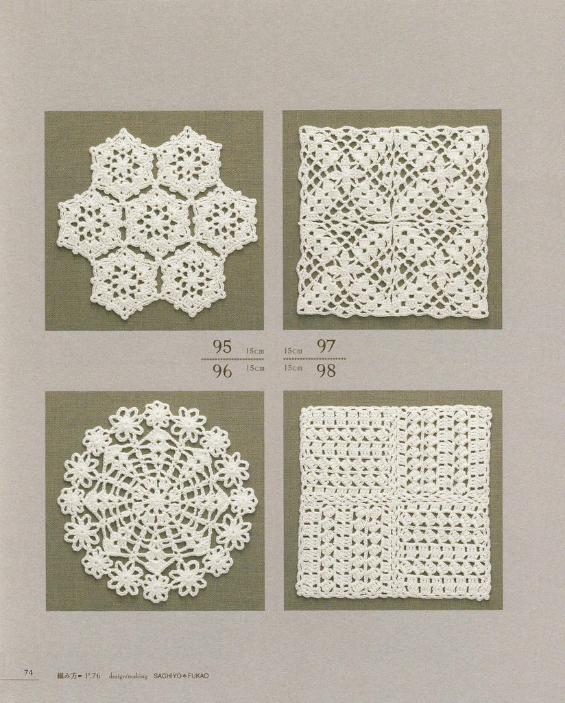 Modern crochet motifs
