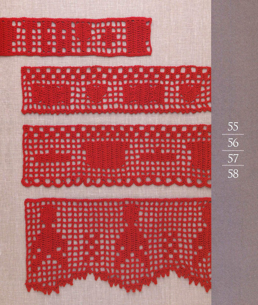 Easy filet crochet lace and motifs 
