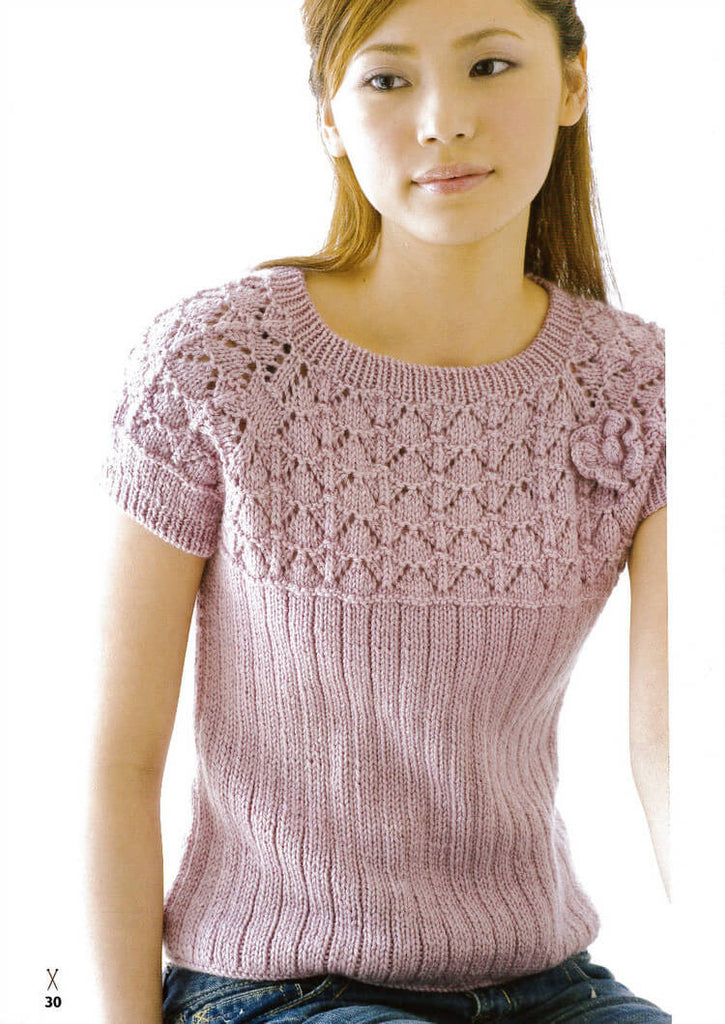 Elegant knitting top easy quick pattern