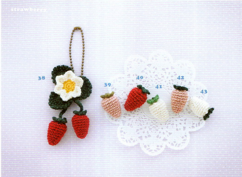 Cute strawberry crochet pattern 