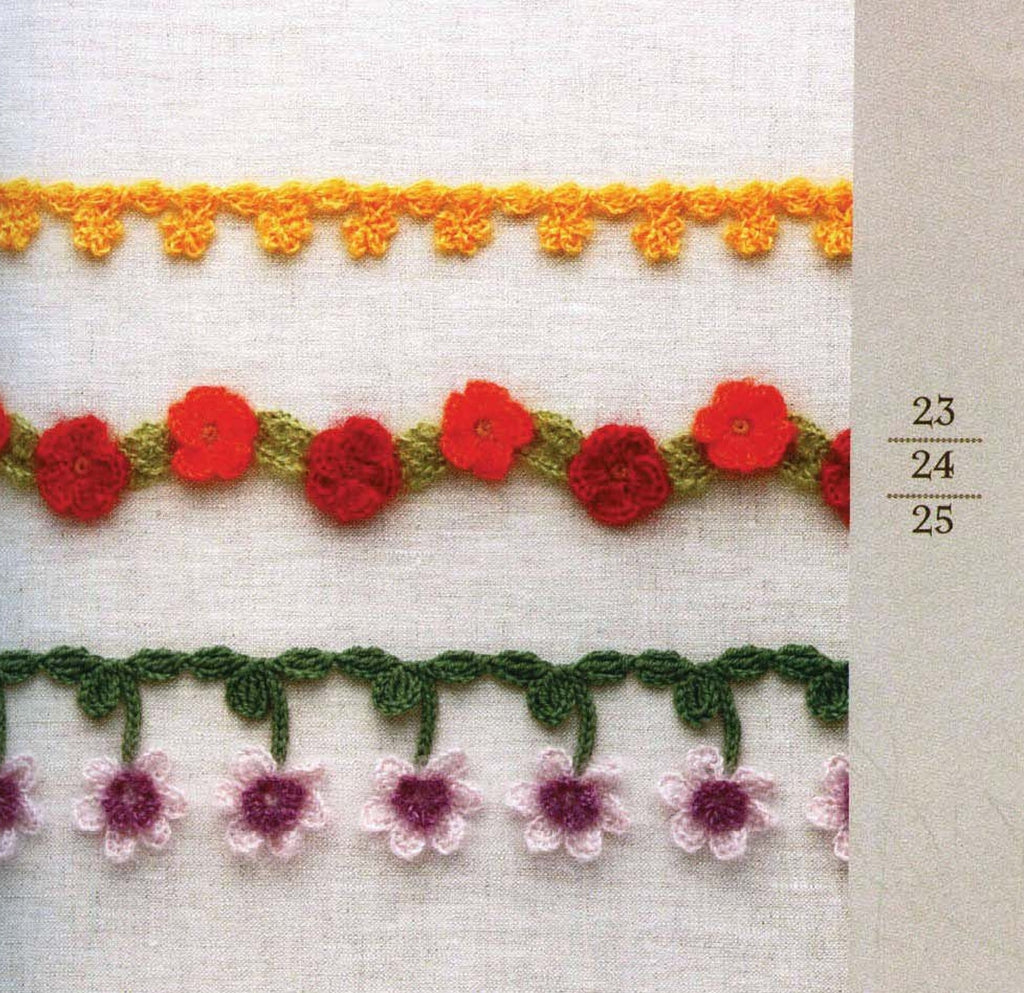 Crochet flower lace patterns