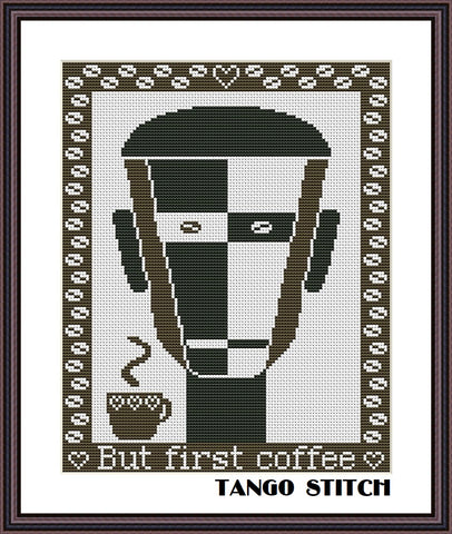 But First Coffee Cross Stitch Pattern Download PDF Coffee 