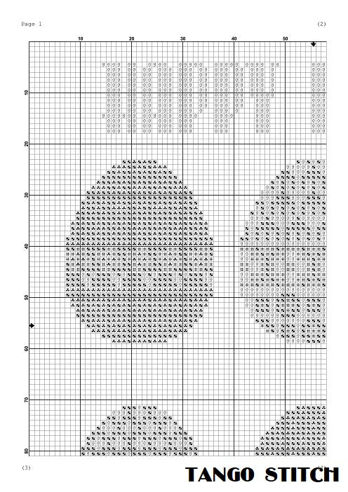 Happy Easter ornament cross stitch pattern, Tango Stitch – JPCrochet