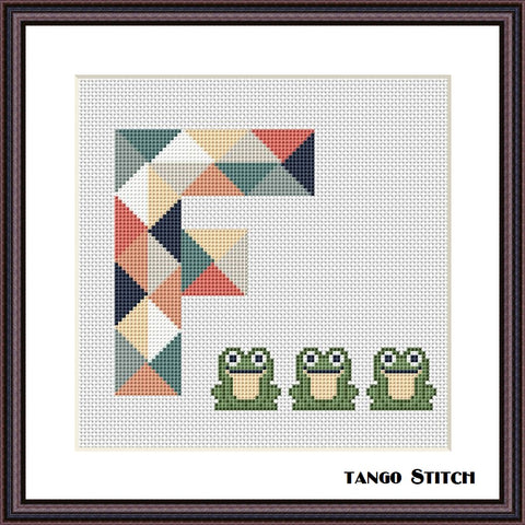 Wild animal print letters nursery cross stitch pattern – JPCrochet