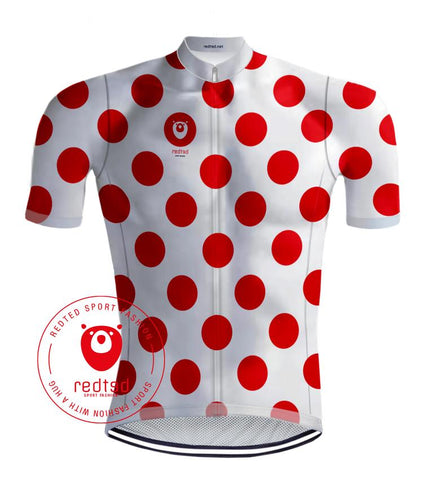 THE cycling jerseys COMES FROM ENGLAND Retro JERSEY POLKA - DOT FRENCH