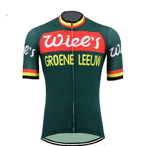 Wiel's groene leeuw wielershirt