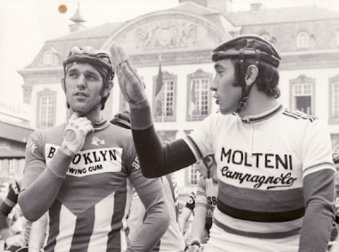 Roger de Vlaeminck en Eddy Merckx Paris-Roubaix