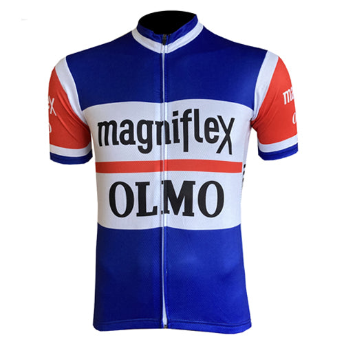 draaipunt fusie gemak Retro wielershirts - Retro Wielershirt - Limited Edition Magniflex-Olmo -  blauw