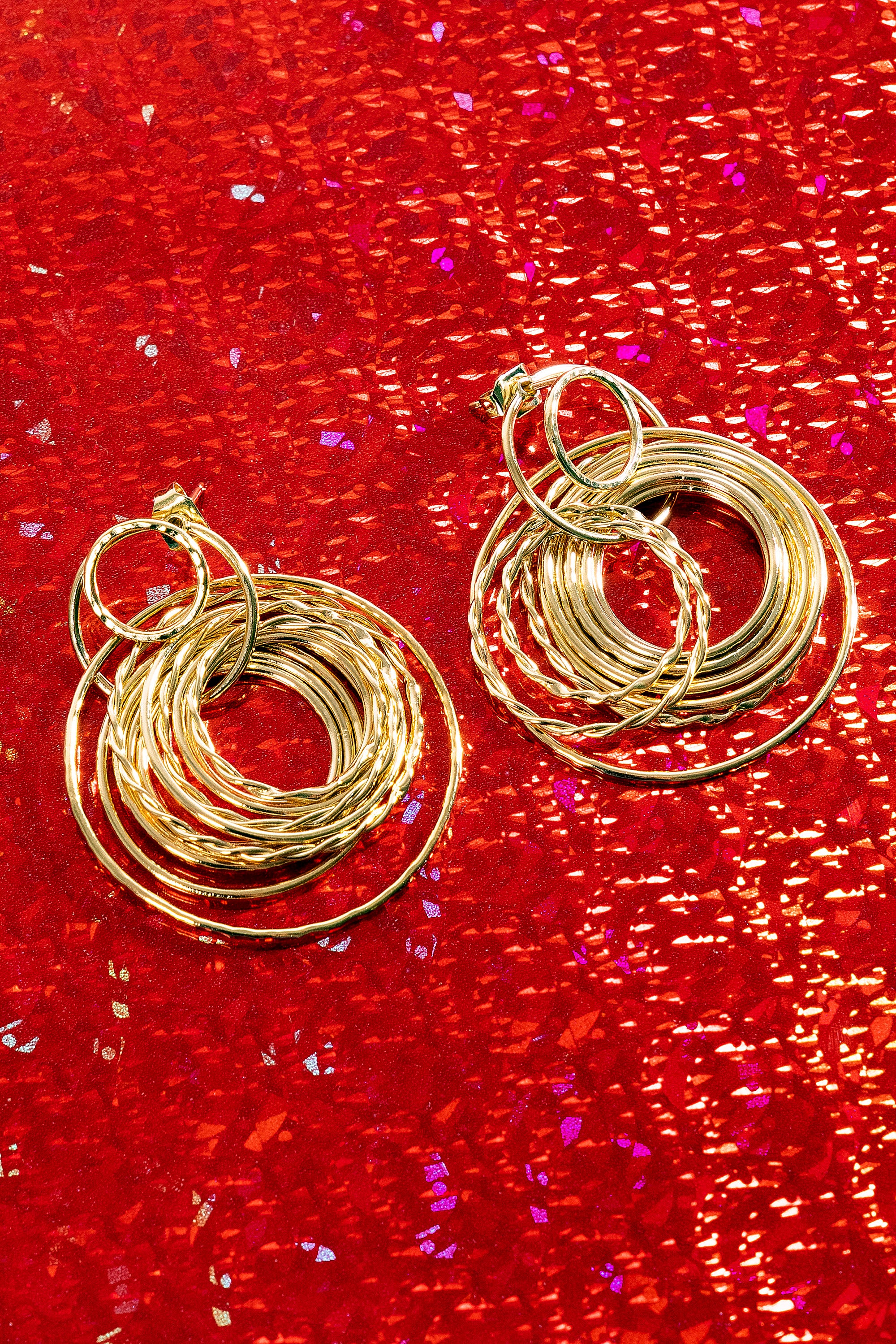 medium earrings arizona 24k gold plated independent designer bdm studio gift idea for christmas misericordia
