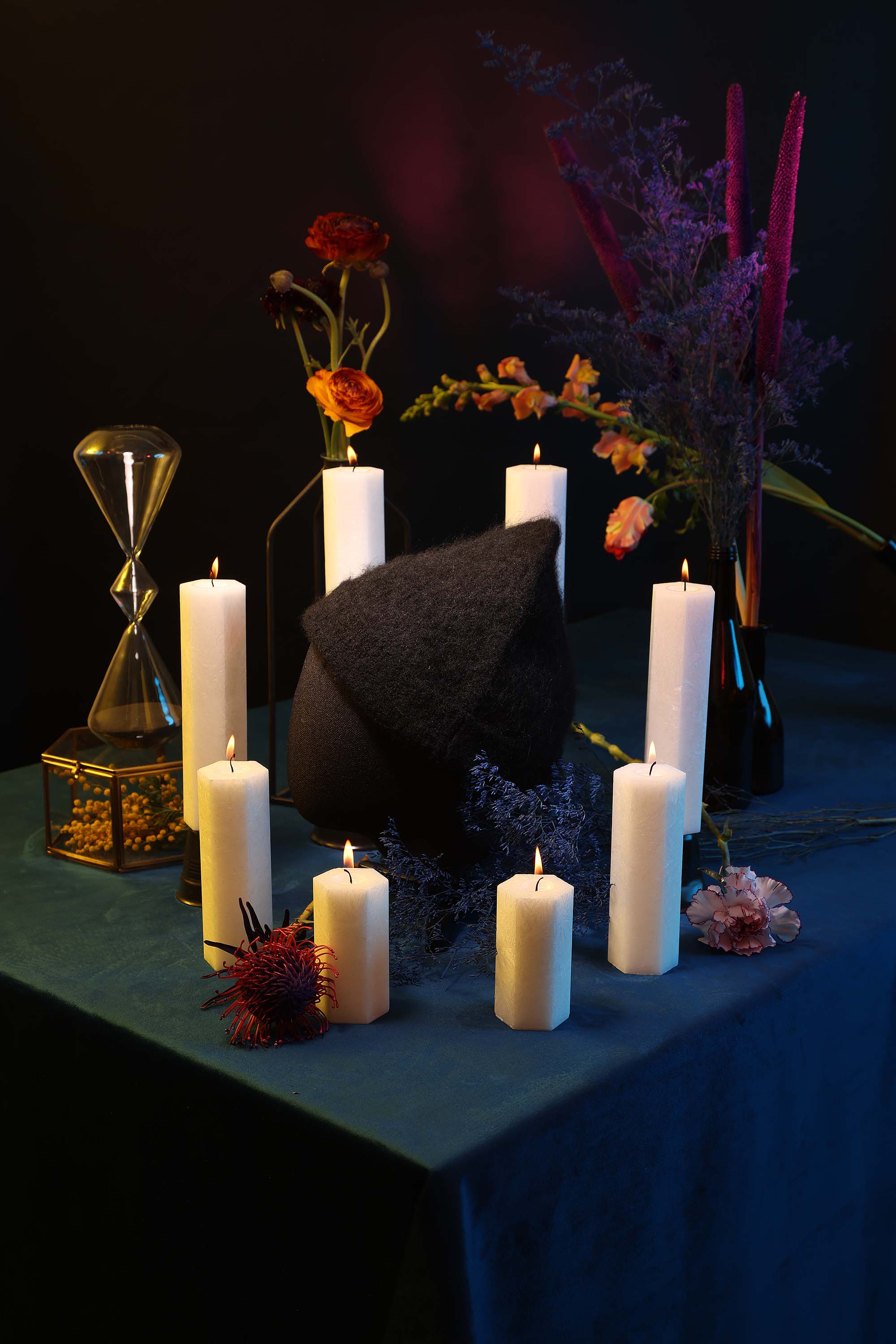 bonnet lija noir tricoté alpaga basique intemporel des accessoires