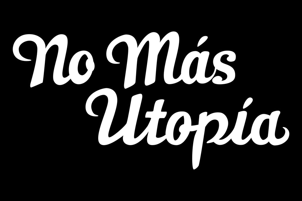No mas Utopia sérigraphie pour T-shirt 