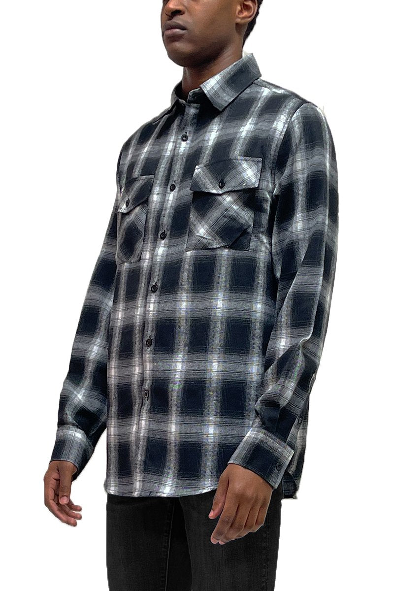 Cuerpo Odia Sequía Camisa de franela de hombre negra – Plain Clothing Store