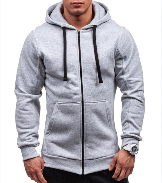 positie Gelijkmatig Van storm Plain Men's Solid Color Zip-Up Hooded Sweatshirt – Plain Clothing Store
