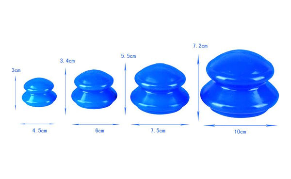 Anti Cellulite Vacuum Cupping Set - Set of 4 Cups