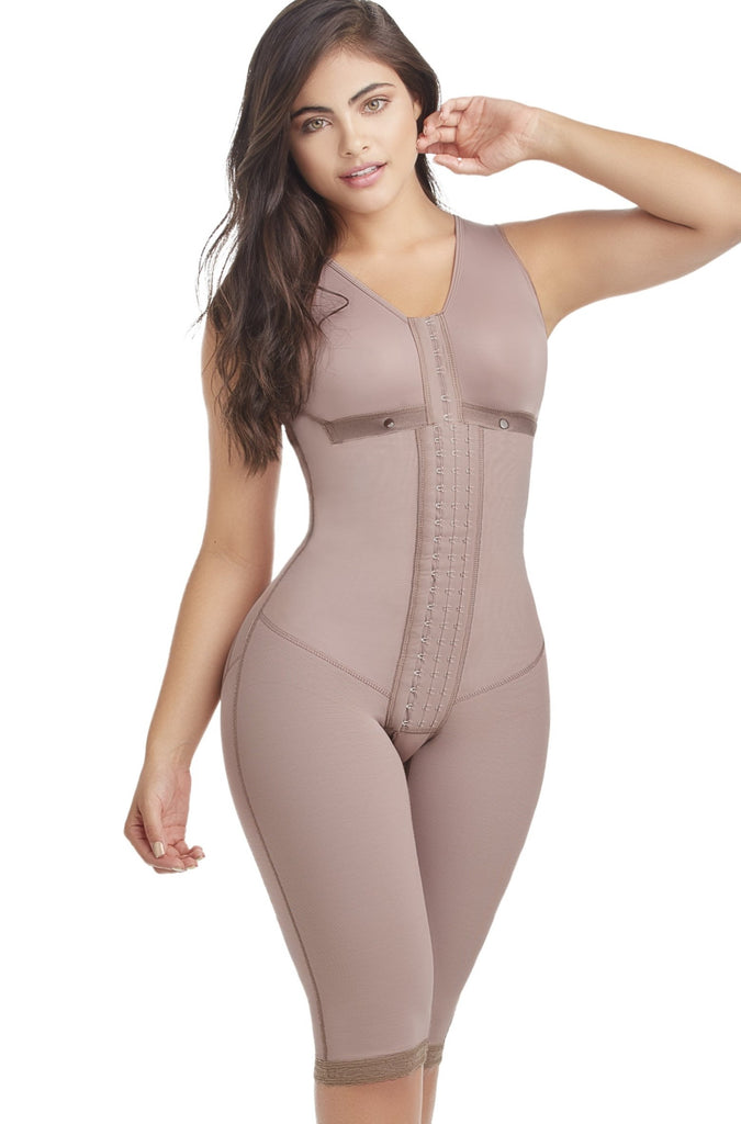 Postpartum Sleeveless Below Knee Bodysuit Shaper