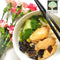 Steamed Chicken with Sesame Oil, Black Fungus, Spring Onion with Rice