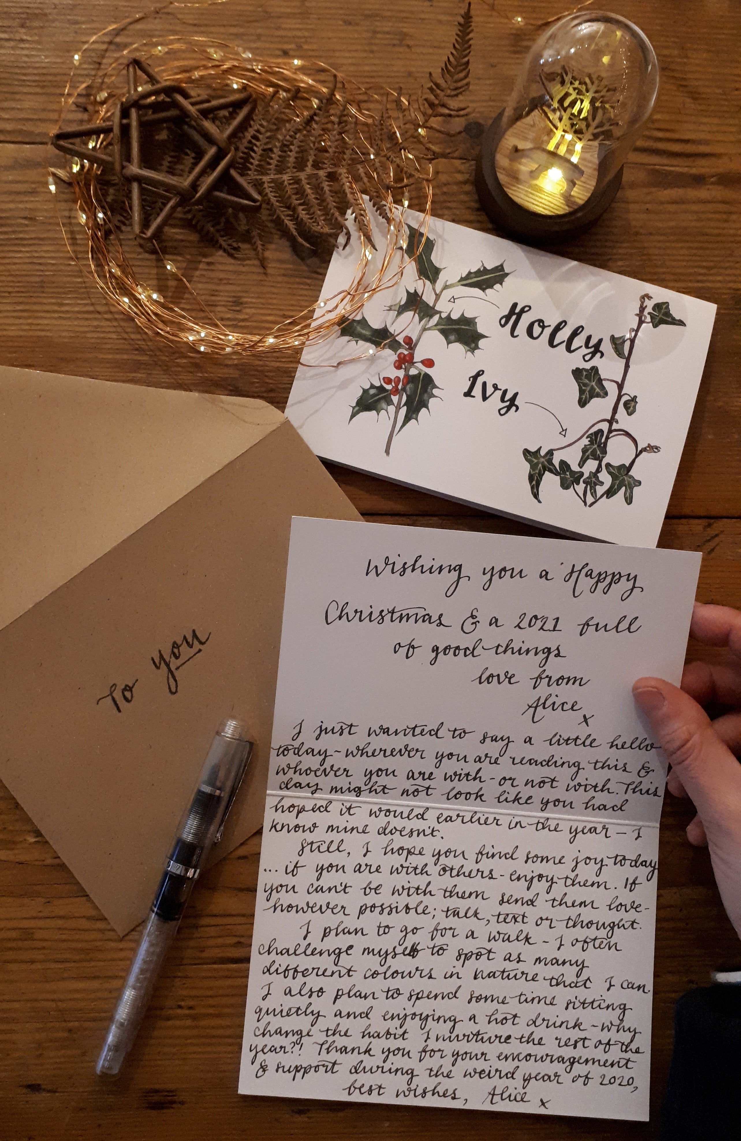 A Christmas Card 2020 from Alice Draws the Line