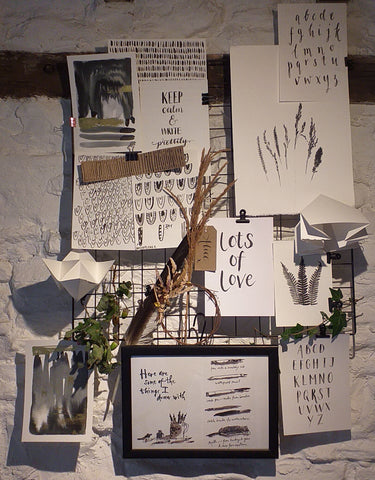 Inspiration station by Alice Draws the Line a mood board of all the things that inspire me at the moment