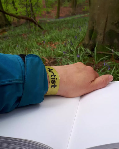 Sketching in the woods for Sketch Across the World 2022 Alice Draws the Line
