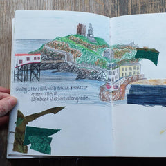 Tenby Harbour by Alice Draws the Line Mixed media