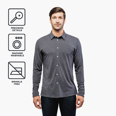 Men's Composite Merino Shirt - Dark Grey