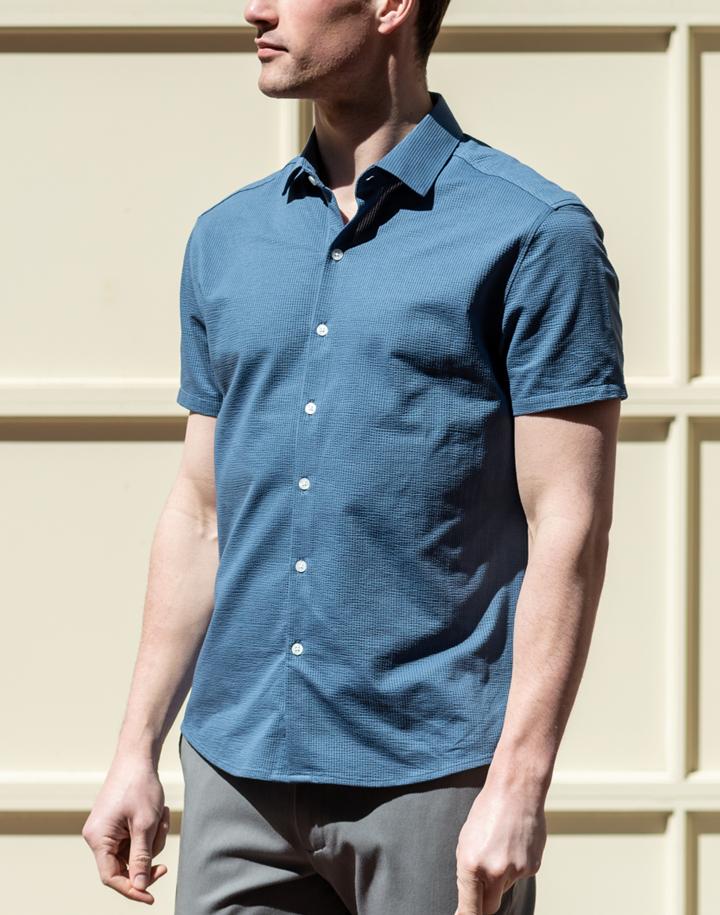 Composite Shirt in Black | Men's Button-Up Shirts | Ministry of Supply