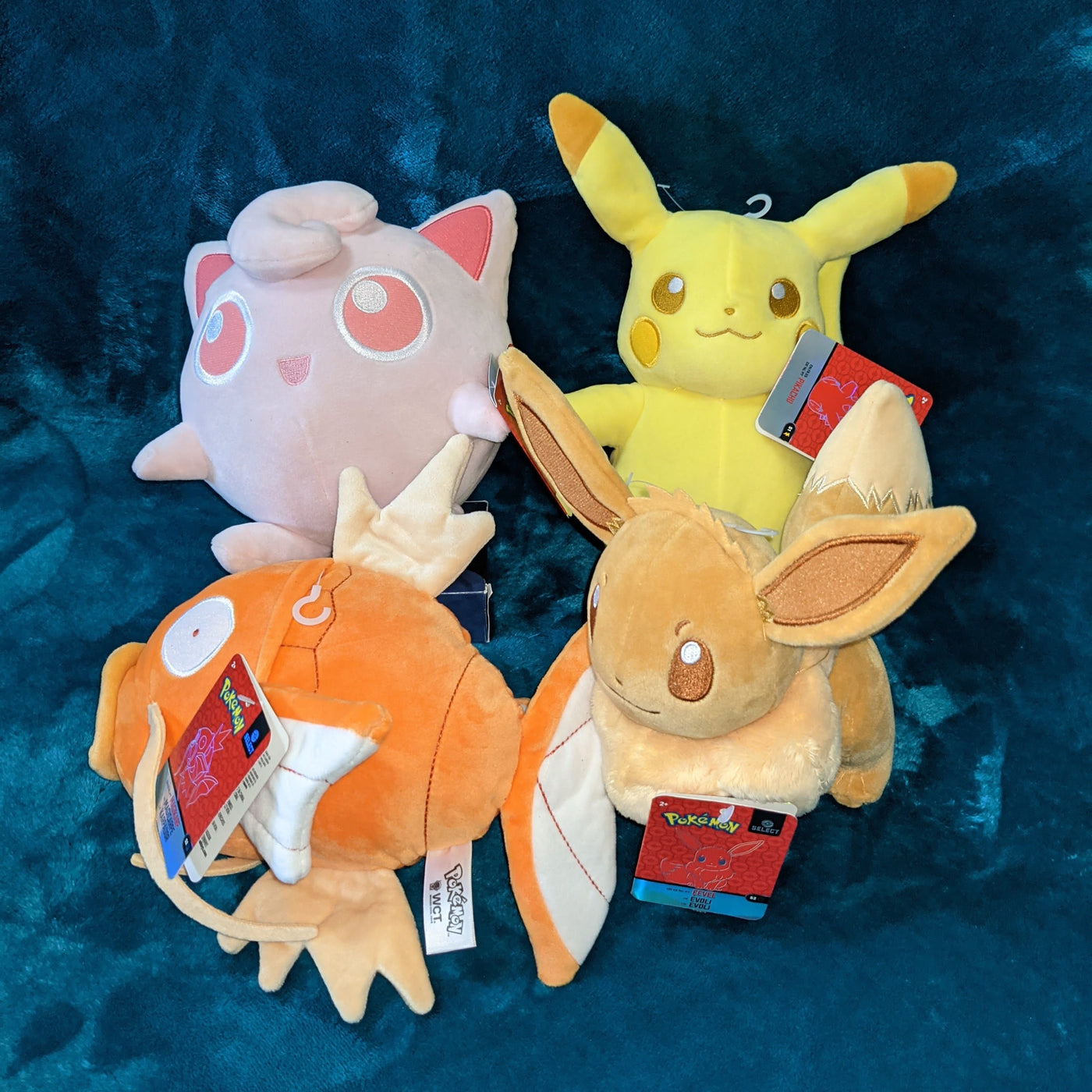 Tonal Shiny Pokemon Plush Complete Set Series 2 Magikarp Eevee Jiggl Pokelectronics