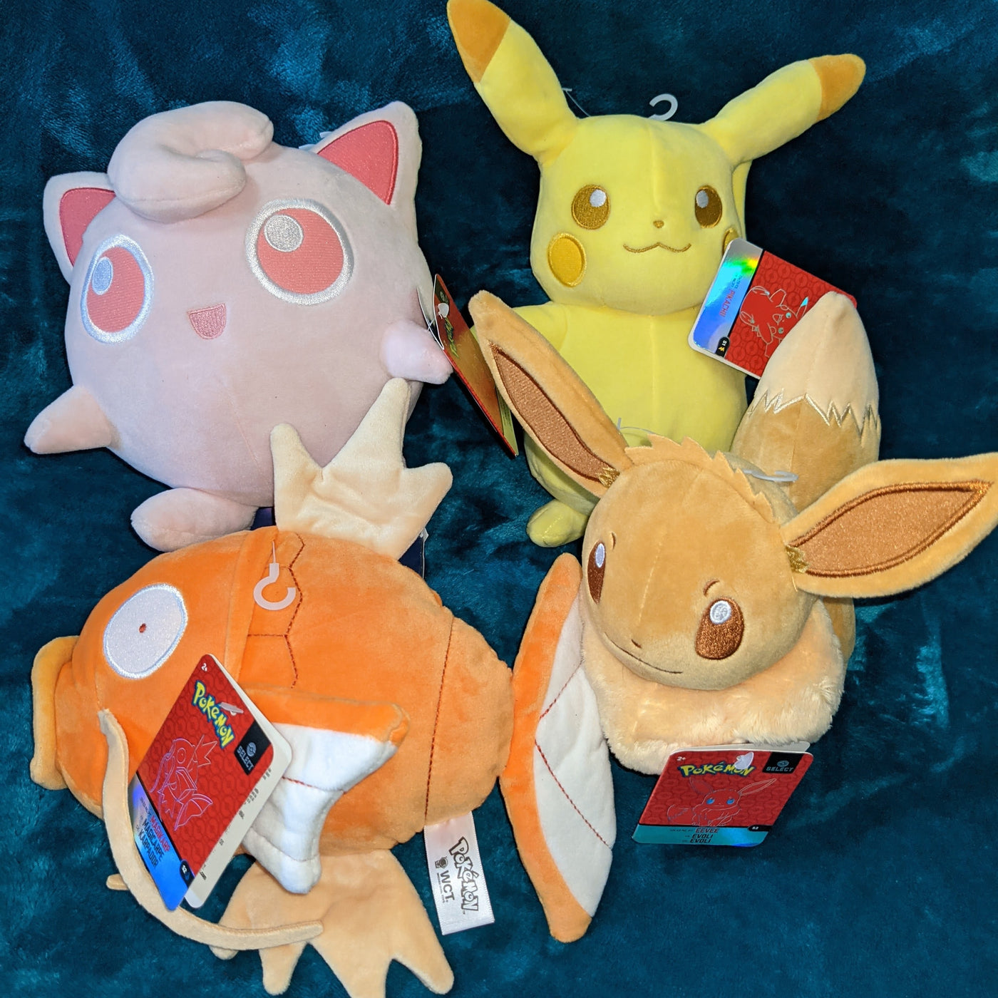 Tonal Shiny Pokemon Plush Complete Set Series 2 Magikarp Eevee Jiggl Pokelectronics