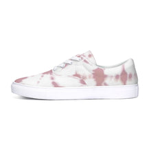 Load image into Gallery viewer, Pink Shibori Dyed Lace Up Canvas Shoe