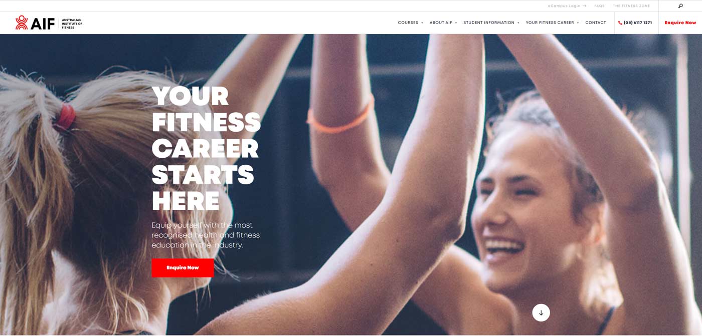 Australian Institute of Fitness website