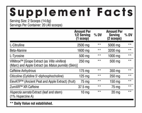 arms race harness nutritional info