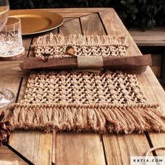 salva mantel de macramé