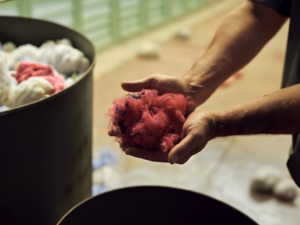 cotton in hands