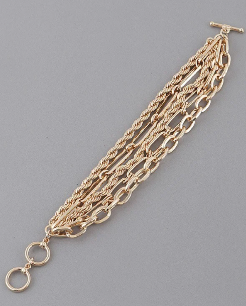 Rope Chain Toggle Bracelet