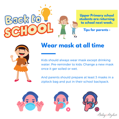 Baby Sophie | Back to School | Wear Masks | HK baby store