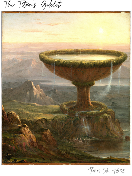 The Titan's Goblet - Thomas Cole, -1833