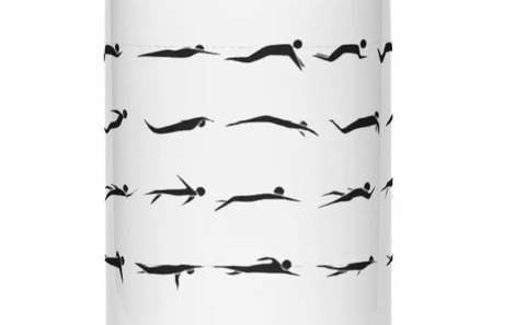 Swimming Styles Water Bottle